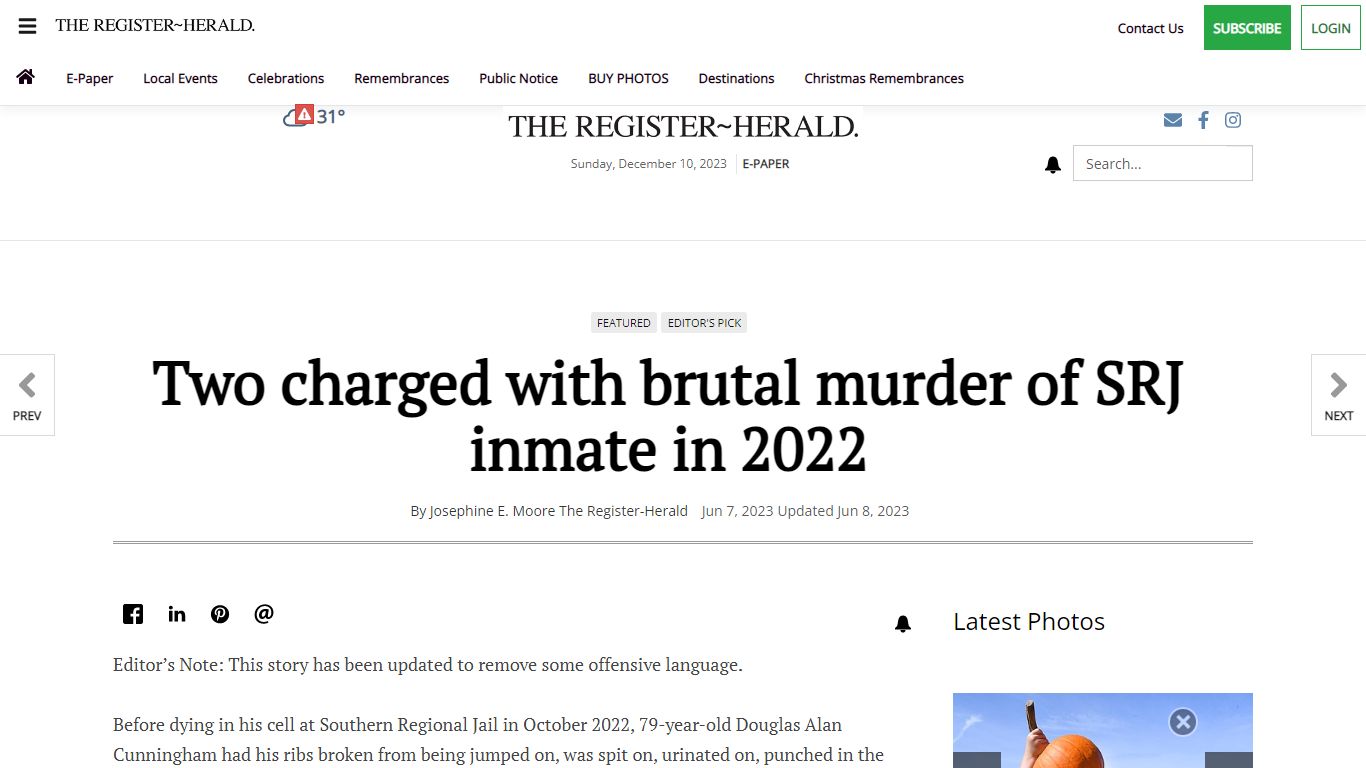 Two charged with brutal murder of SRJ inmate in 2022